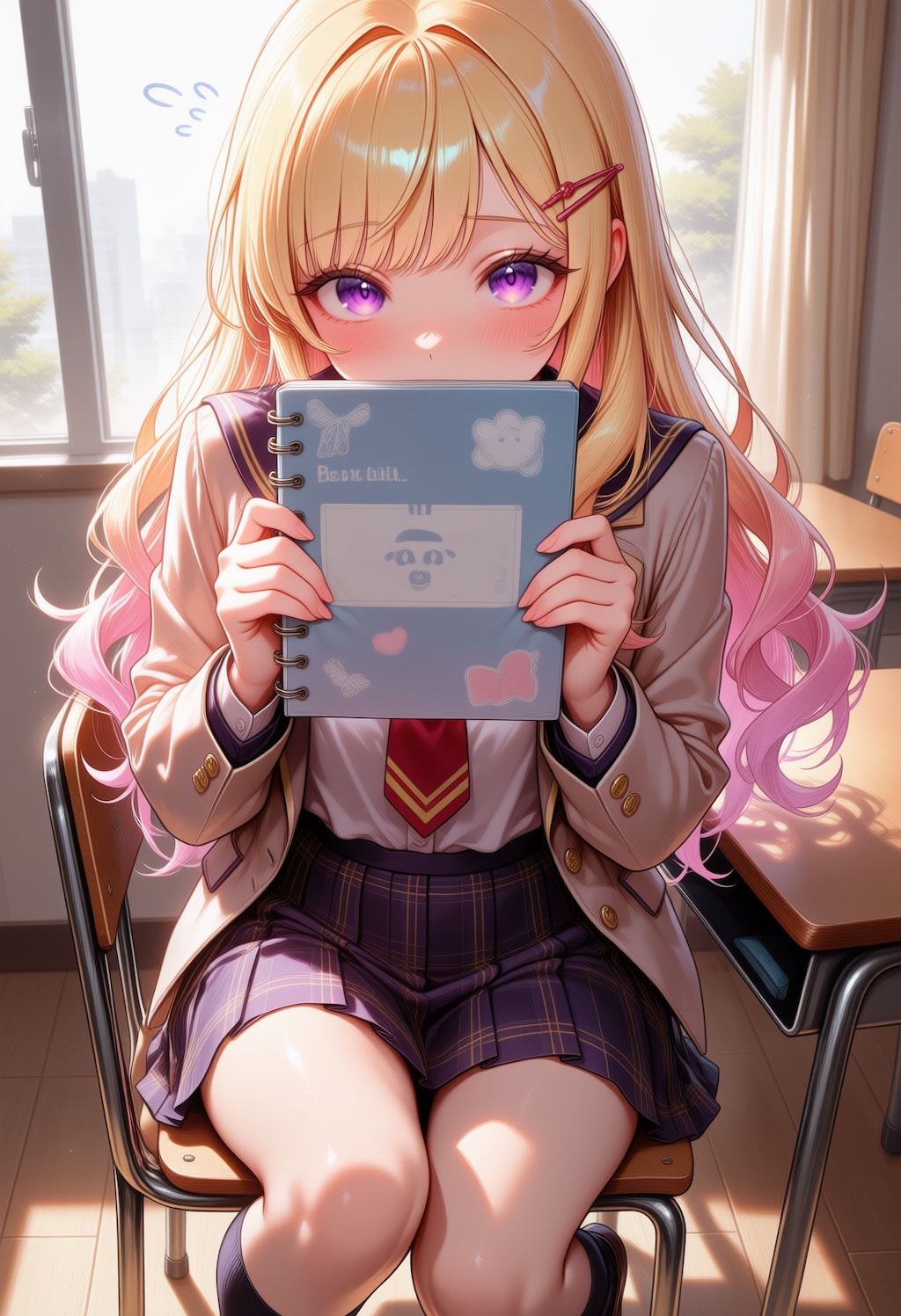 ここ、全然わかんないの。…ねぇ、教えて？