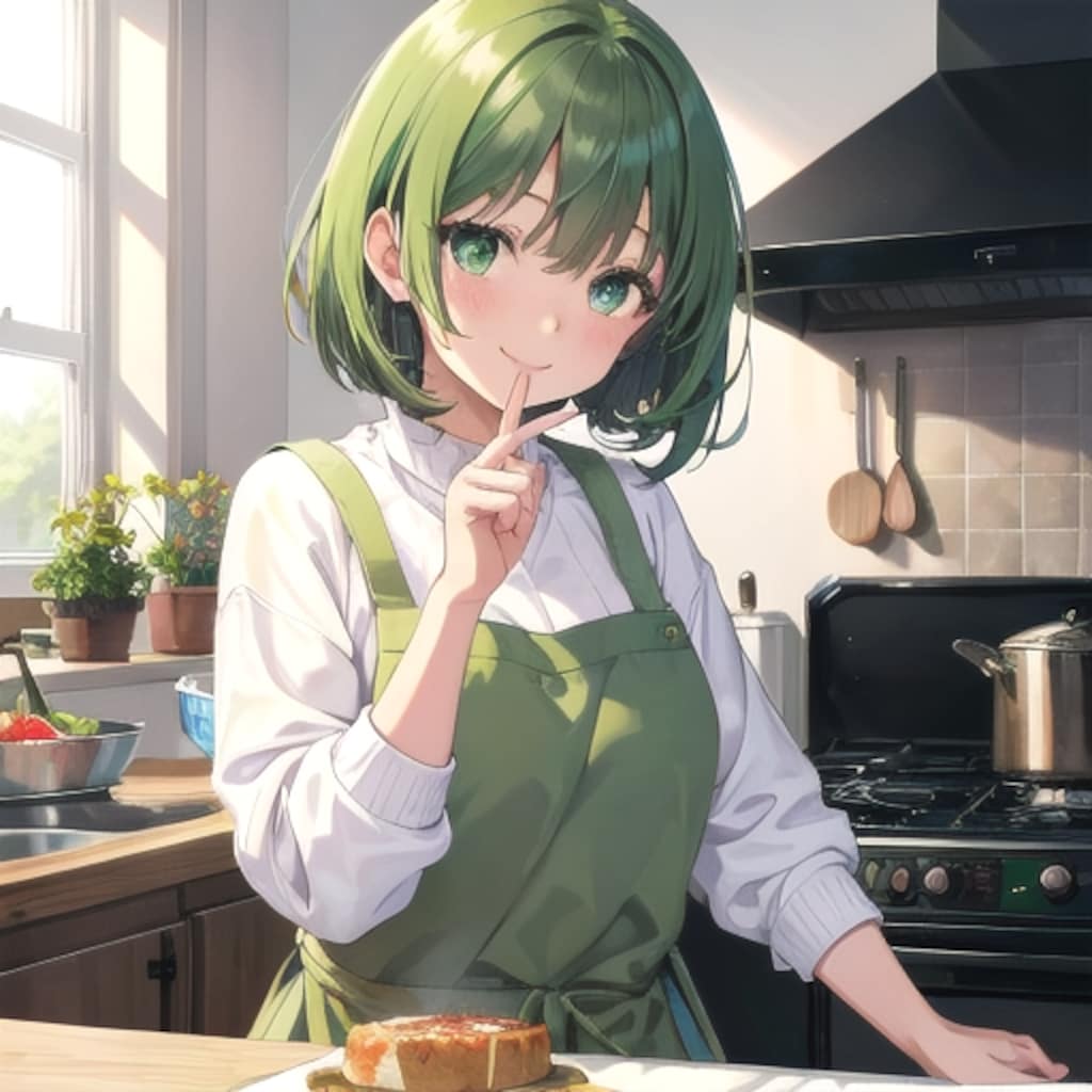 芽生ちゃん024「お料理できる芽生ちゃん」