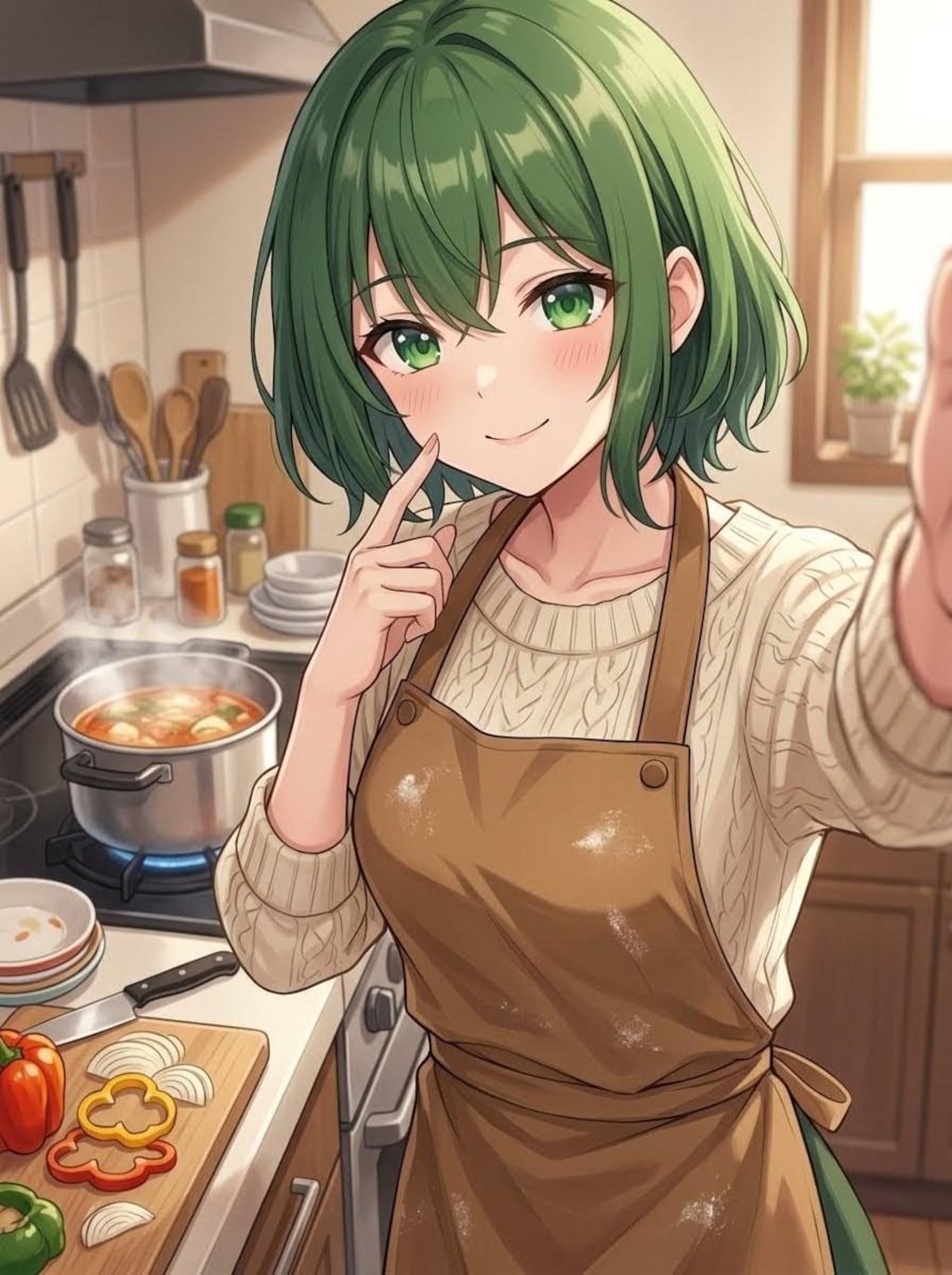 芽生ちゃん024「お料理できる芽生ちゃん」