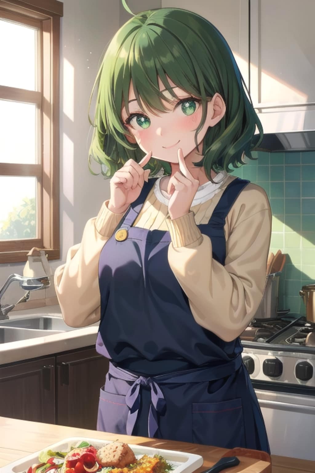 芽生ちゃん024「お料理できる芽生ちゃん」