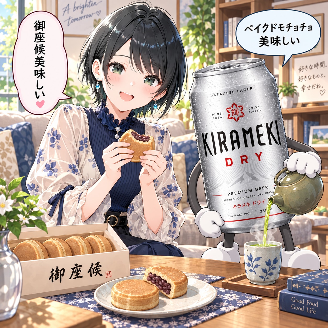 御座候を食べる藍音ちゃん | の人気AIイラスト・グラビア