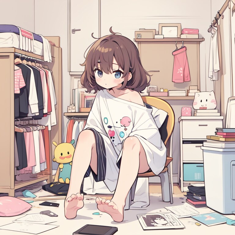 だらしない系オフショル | の人気AIイラスト・グラビア