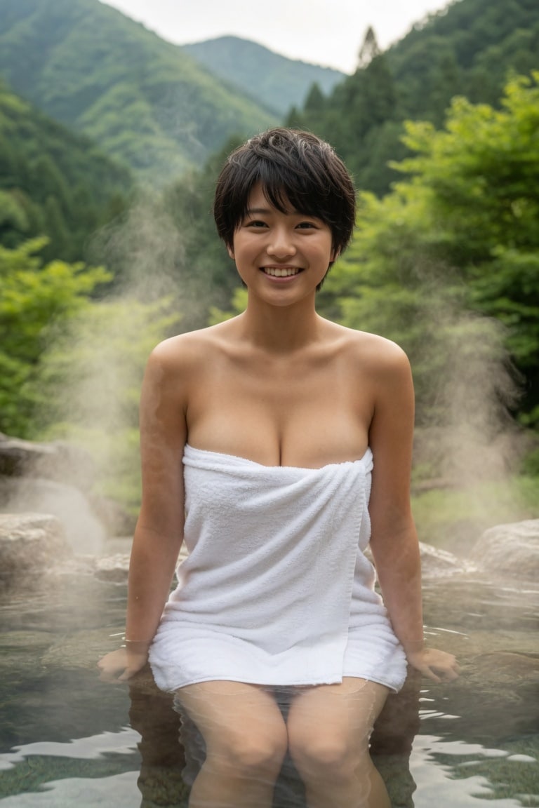 温泉女子