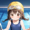 委員長ちゃん冬も水泳の練習 11枚目