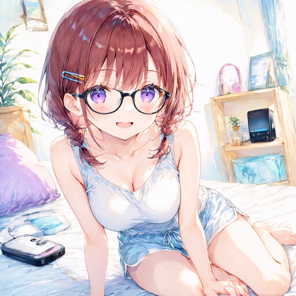 部屋着はタンクトップ