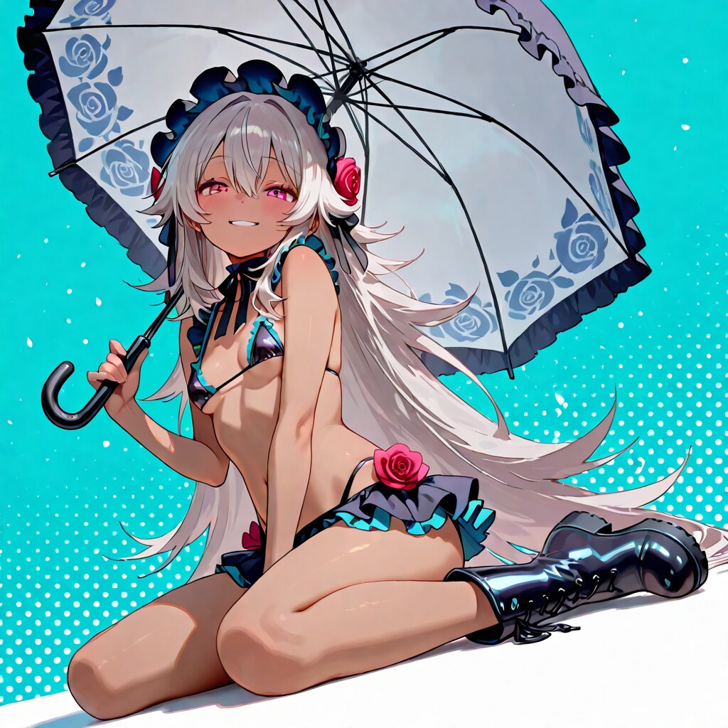 雨を楽しむアンブレラ⑥