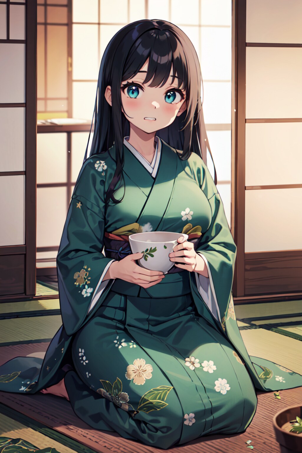 黒髪巨乳ちゃん_02_着物_茶道部