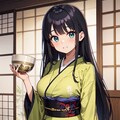 黒髪巨乳ちゃん_02_着物_茶道部 7枚目