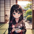 黒髪巨乳ちゃん_02_着物_茶道部 9枚目