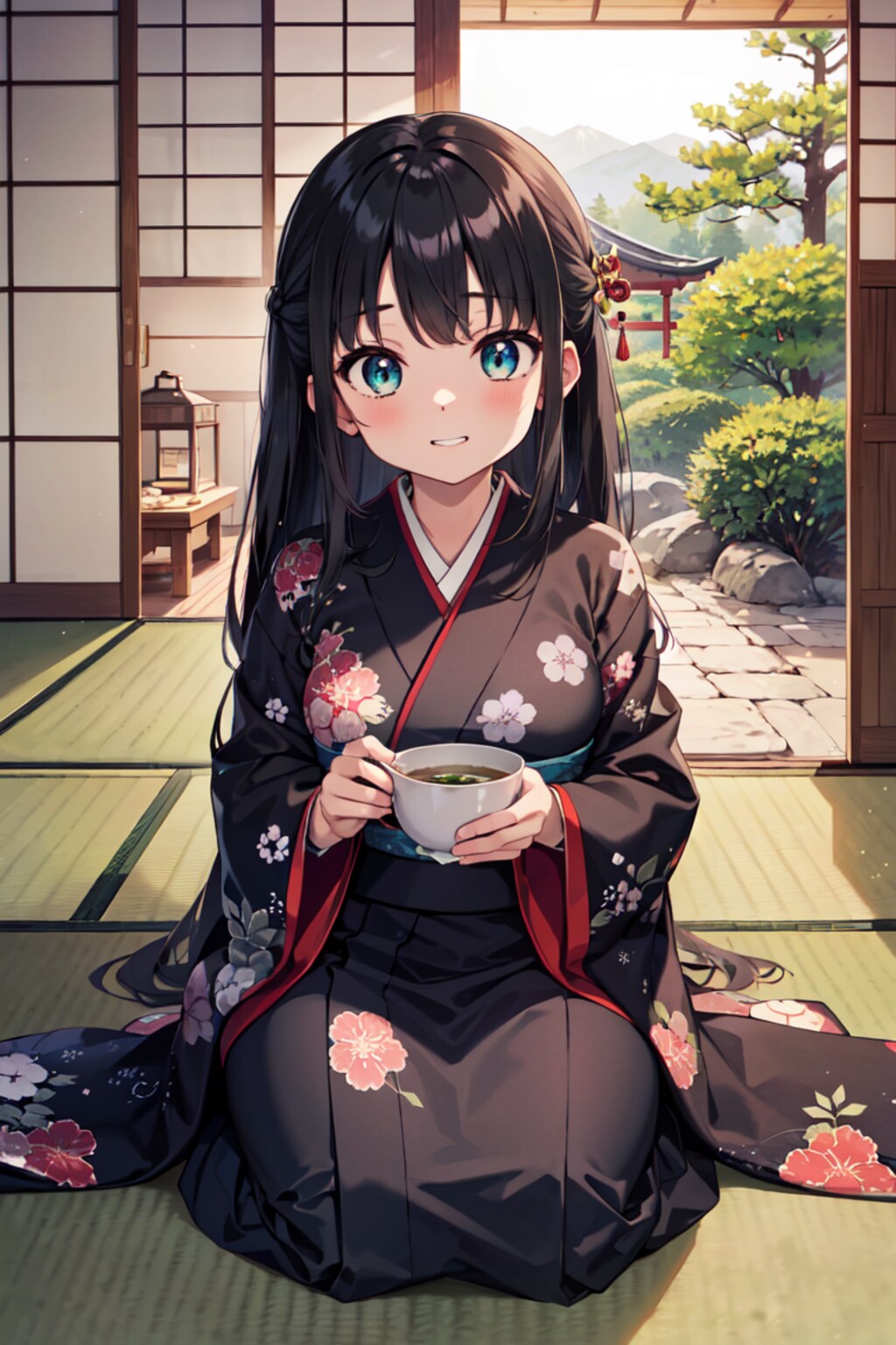 黒髪巨乳ちゃん_02_着物_茶道部
