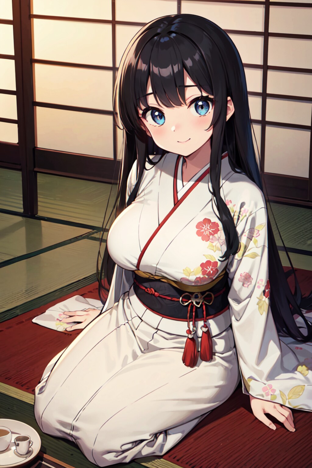黒髪巨乳ちゃん_02_着物_茶道部