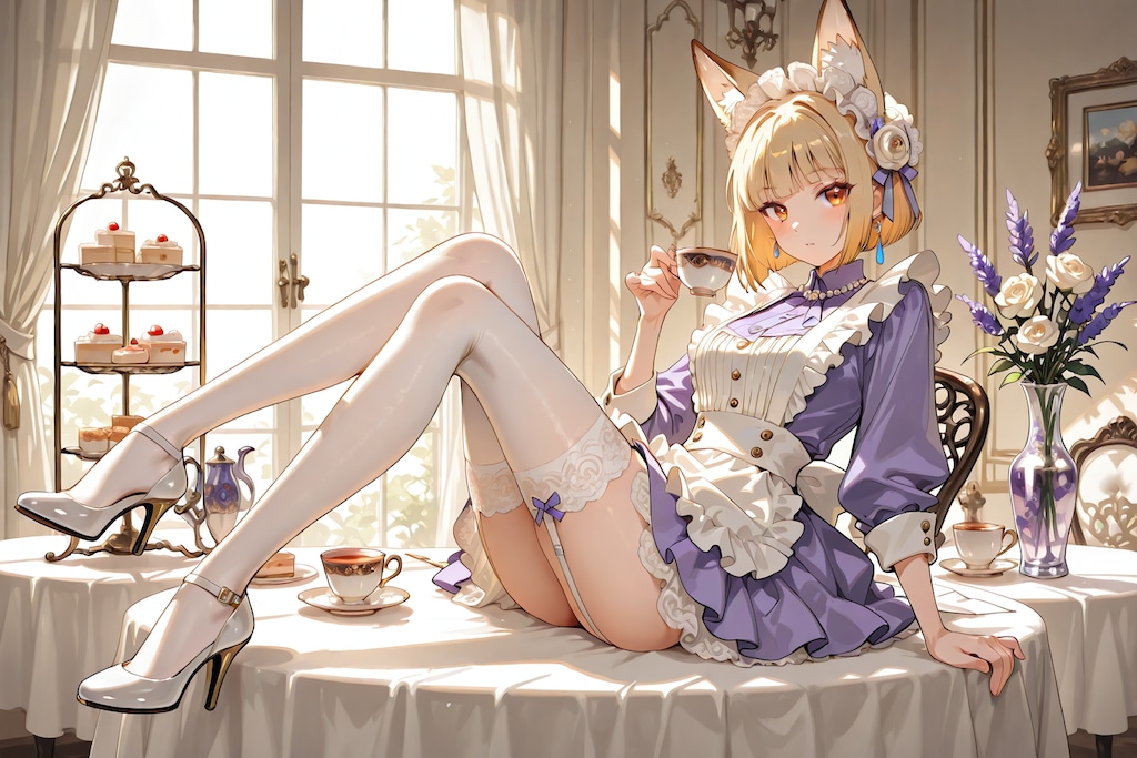 くつろぎすぎメイドさん