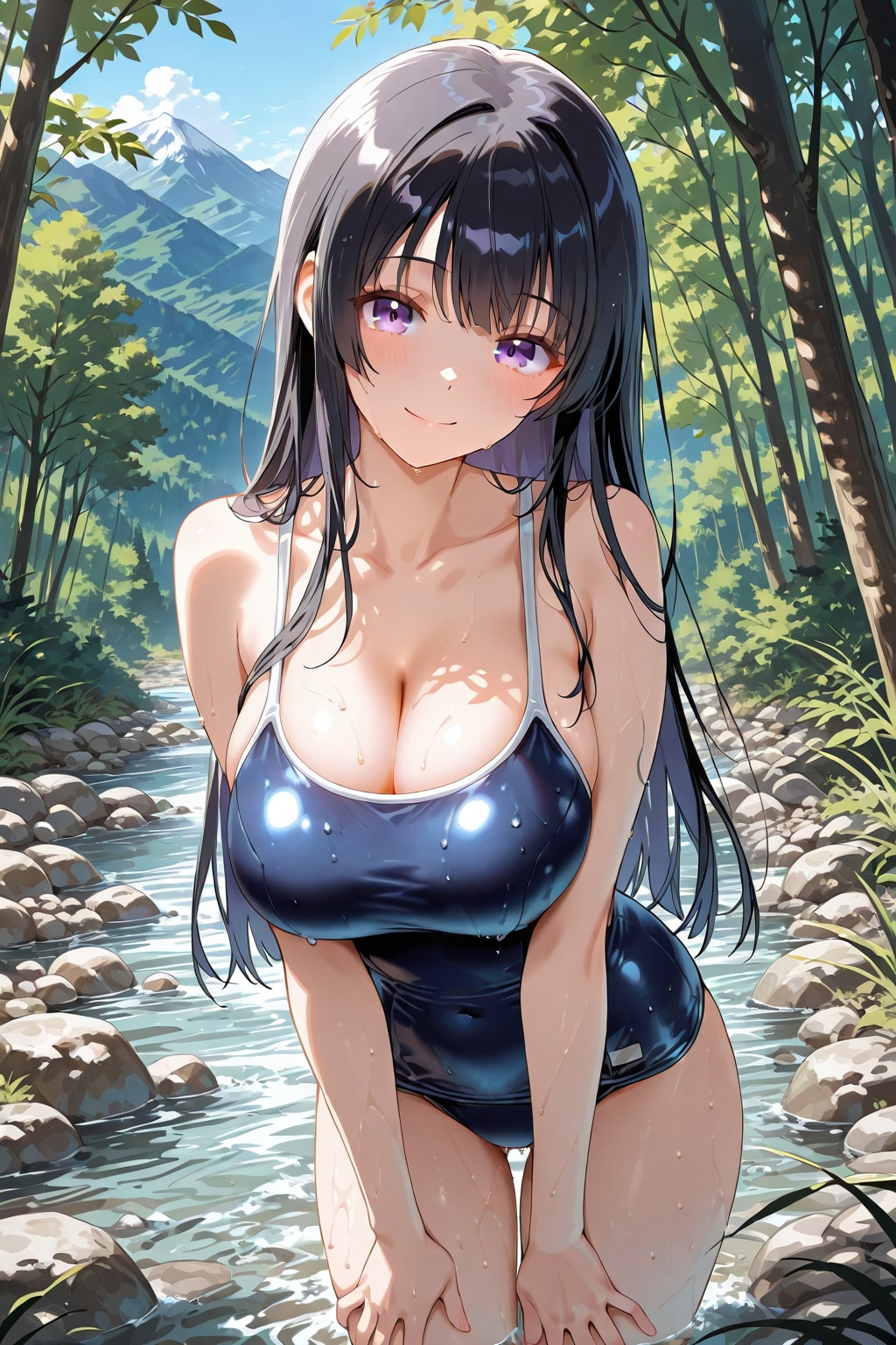 川遊び