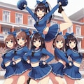 チアリーダーによる新入生歓迎の演技 3枚目