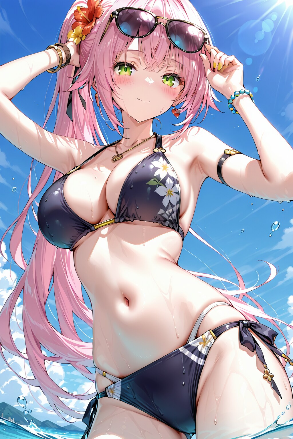 理想の夏コーデサングラス