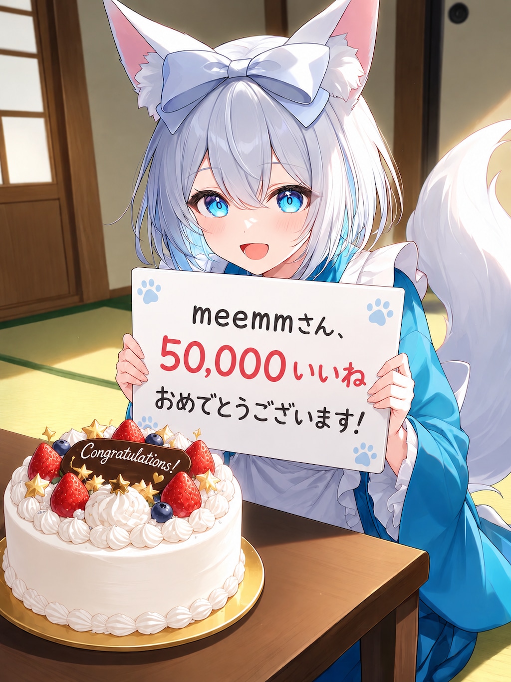 meemmさん5万いいねおめでとうございます！