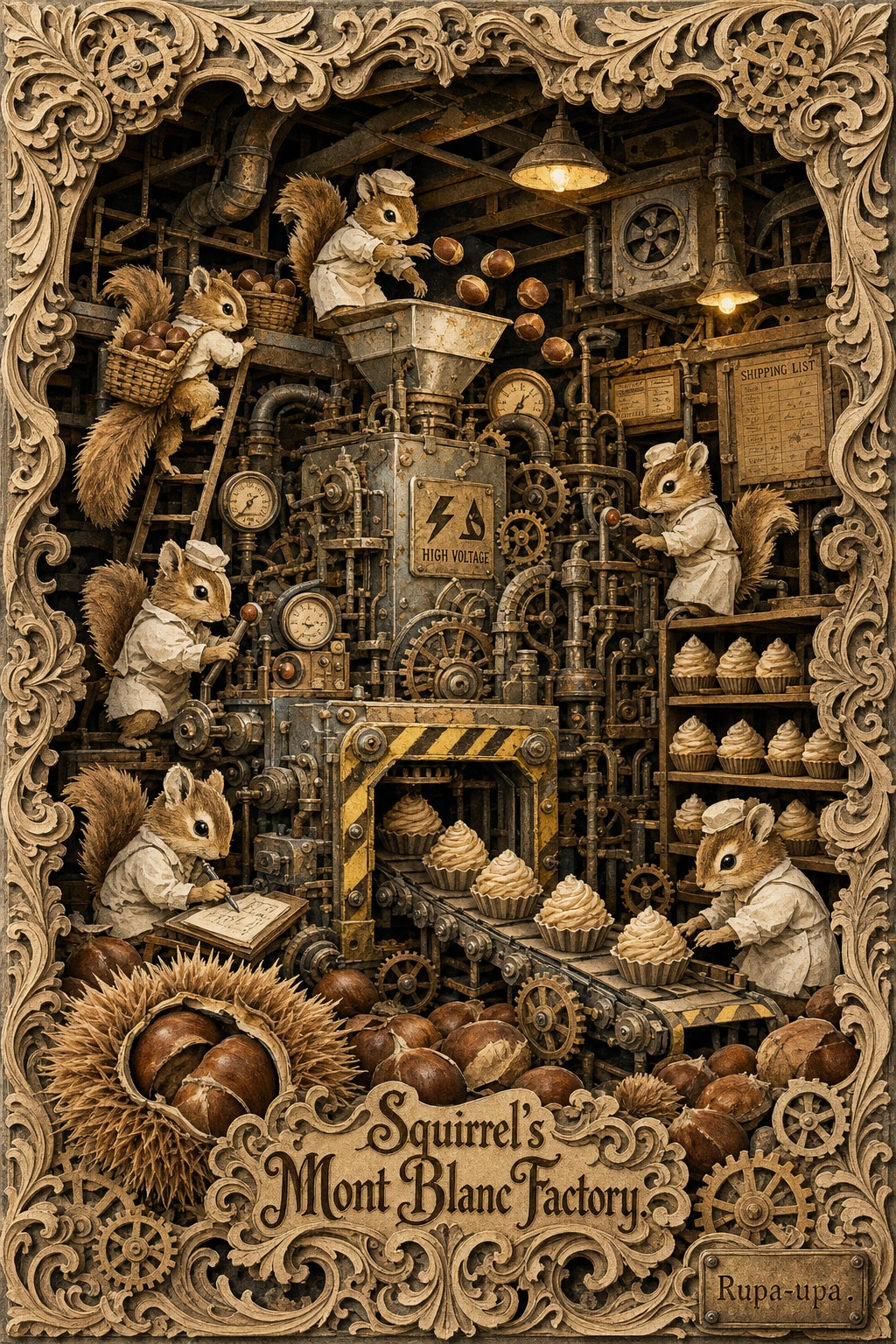 🌰リスのケーキ工場🌰 | の人気AIイラスト・グラビア