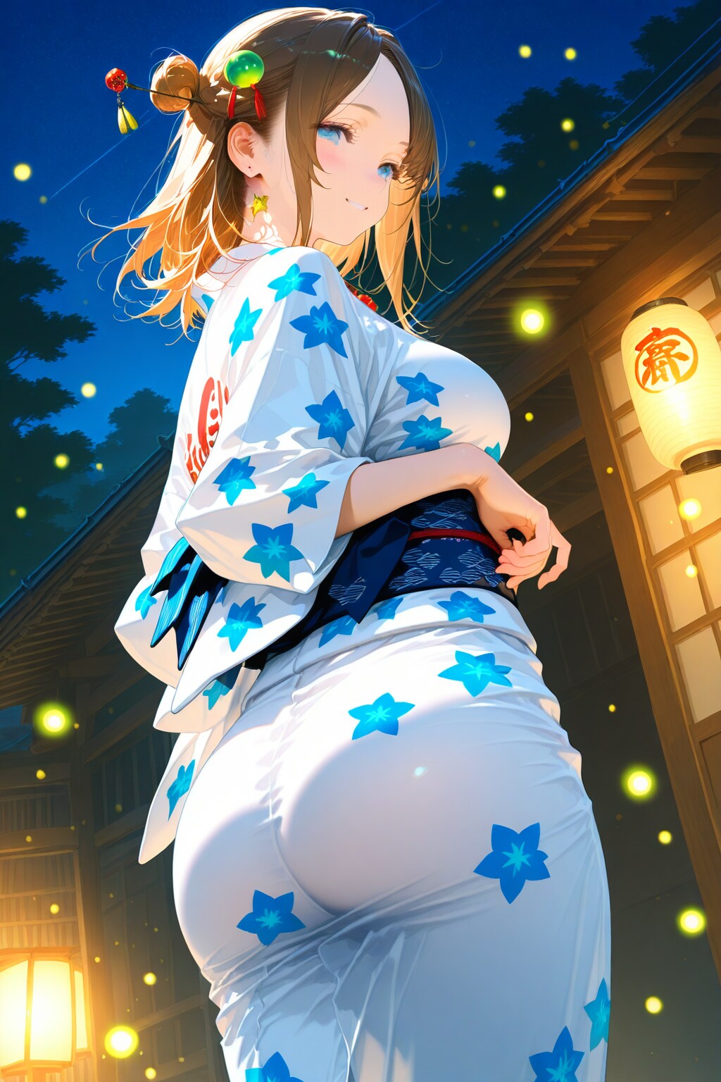 他モデルで浴衣①