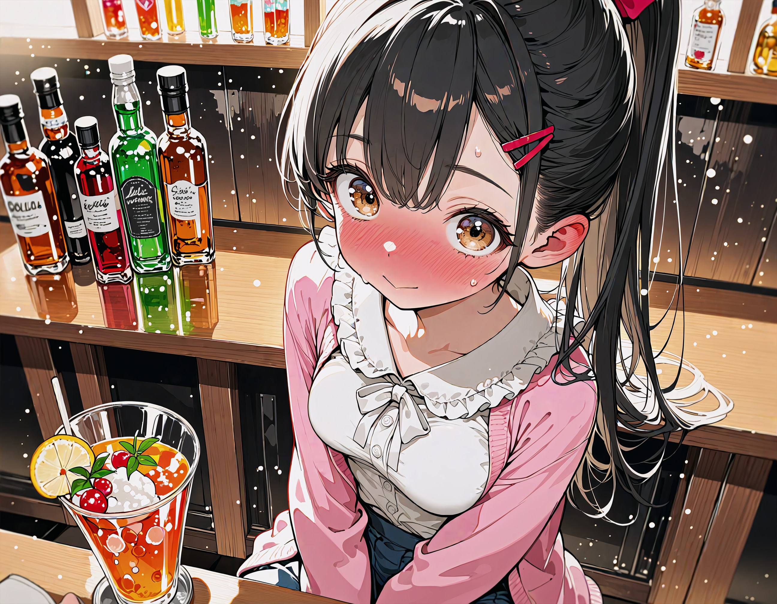 弟がクラスメイトの子を連れてバーテンのバ先にやってきた