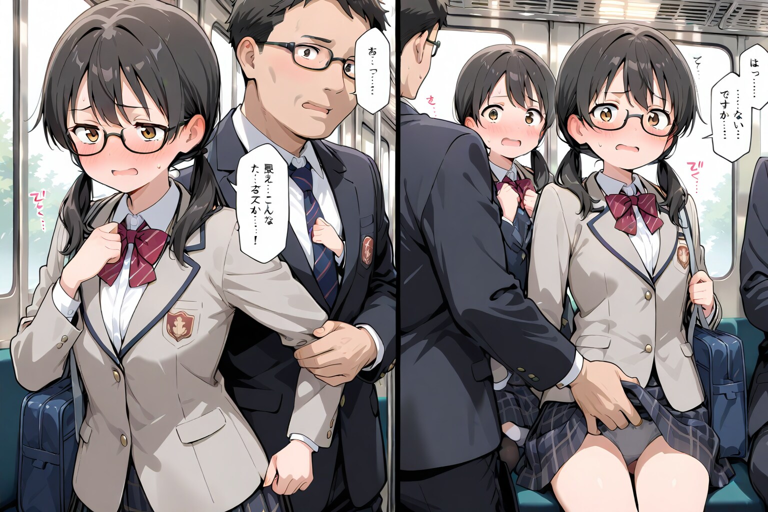 昔の心霊写真風の軽いホラー現象