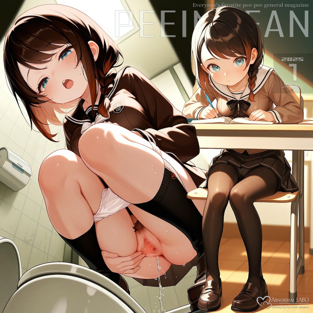 9枚）あの娘のオシッコ覗いたら♡女子校生【PEEINGFAN】