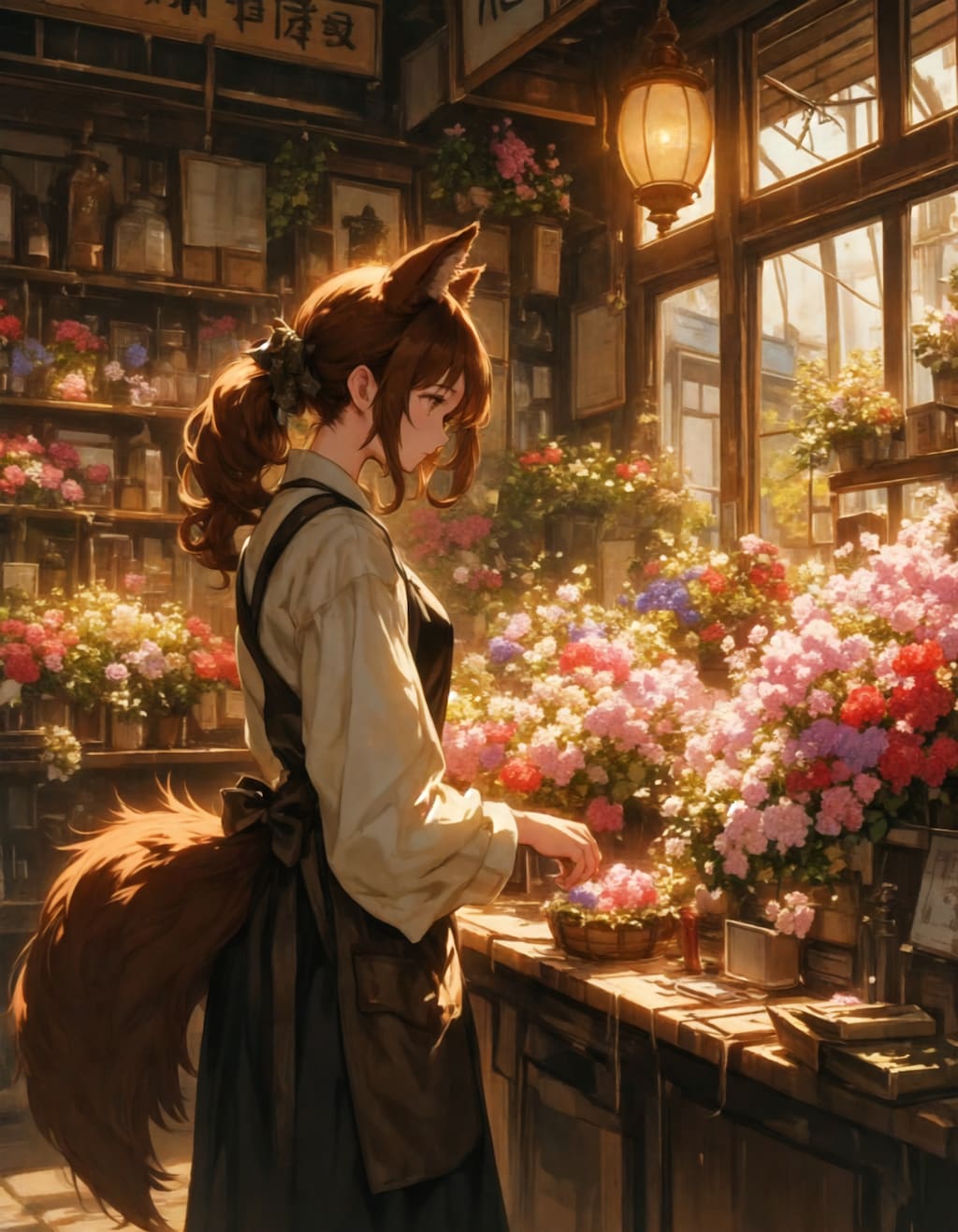 ケモ耳花屋さん