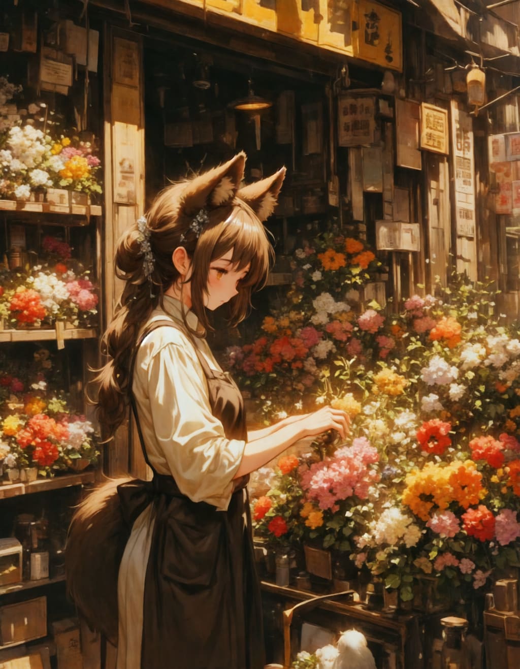 ケモ耳花屋さん