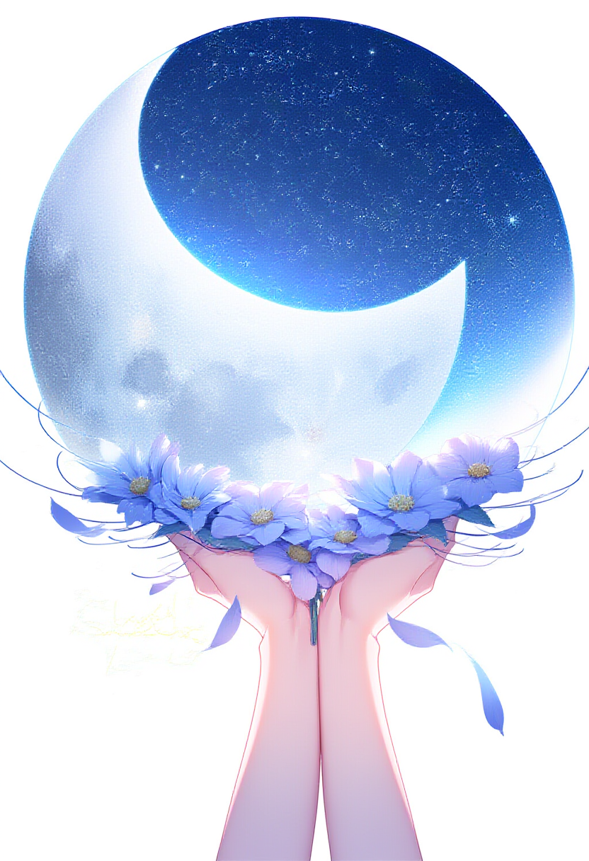 月に願いを