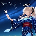 地上の星と宇宙の星を見つめるアイドルになりたい天使ちゃん 5枚目