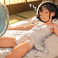 海で疲れたので家で寝る夏娘 5枚目