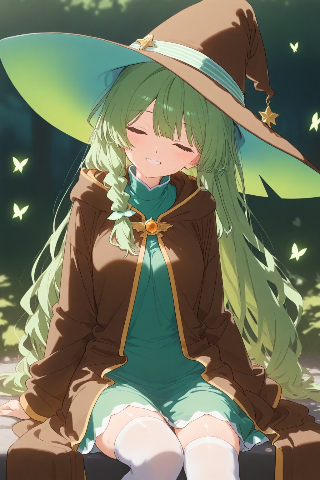 チョコミント魔女 | の人気AIイラスト・グラビア