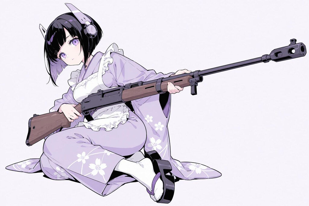 武装着物メイドさん