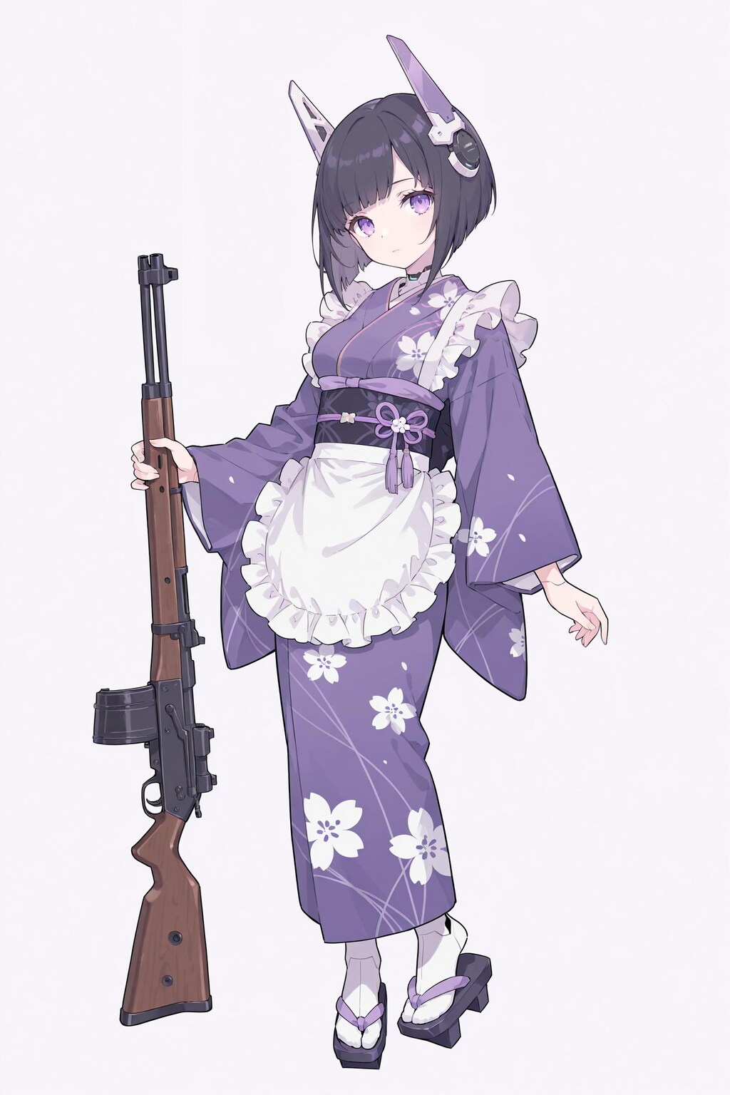 武装着物メイドさん