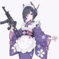 武装着物メイドさん 2枚目
