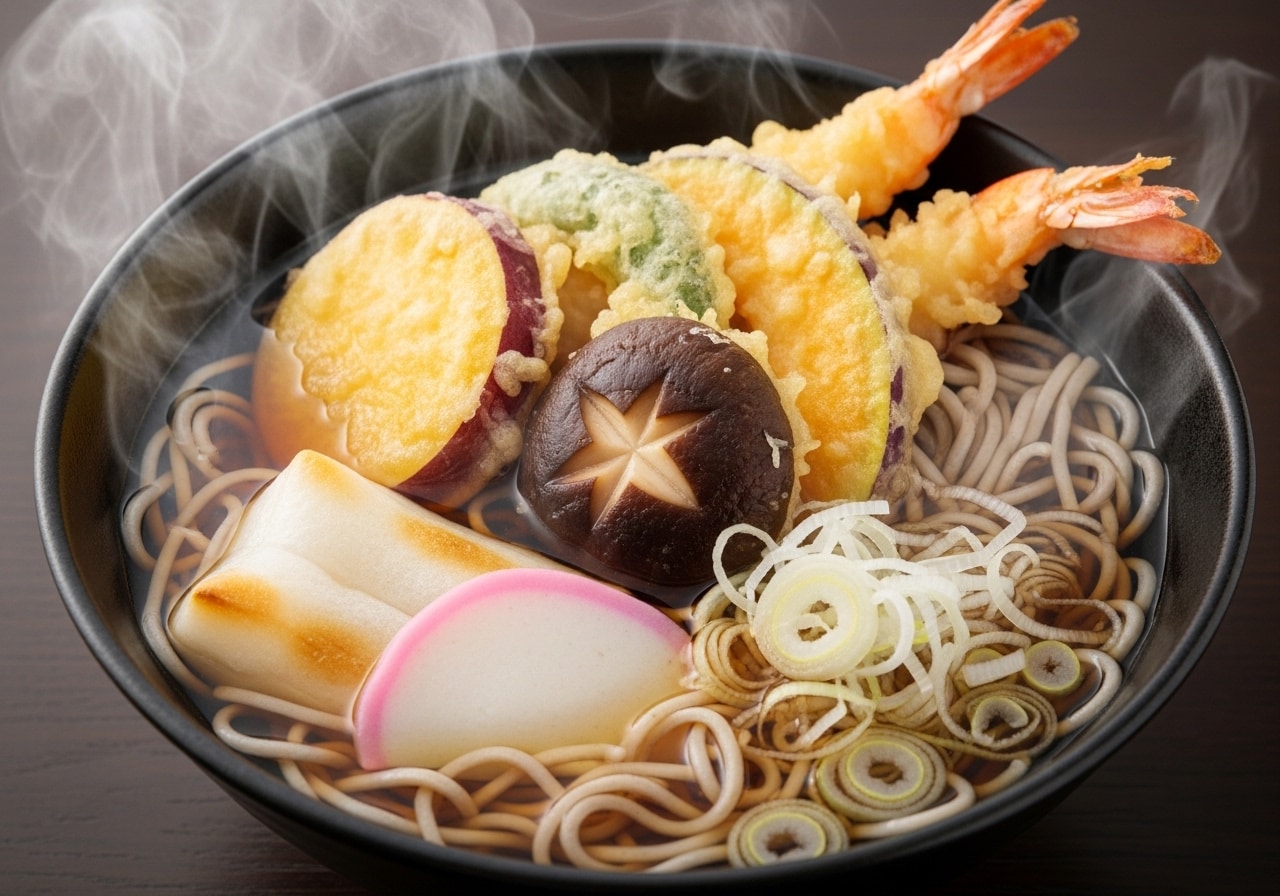 摩訶不思議食堂の餅入り天麩羅蕎麦 | の人気AIイラスト・グラビア