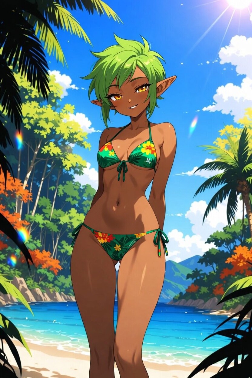南国バカンス🌞エルフさん