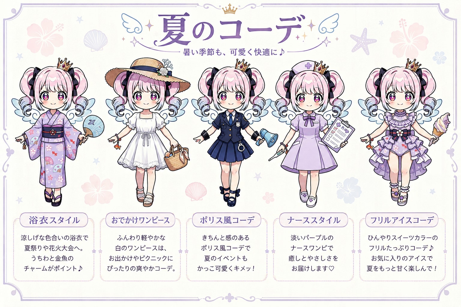 ベルゼブブの夏コーデ