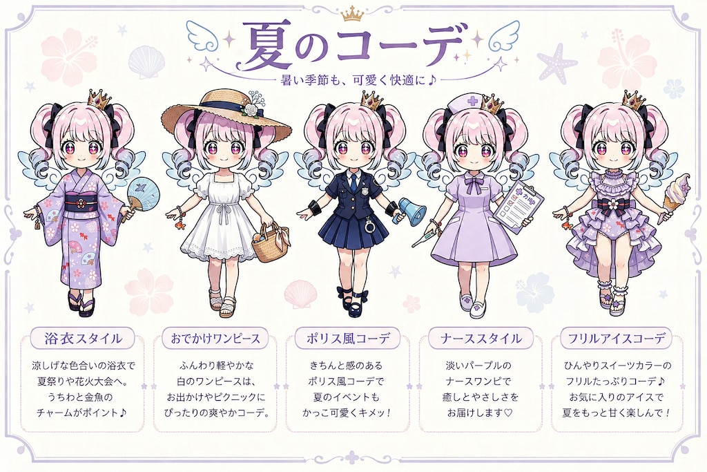ベルゼブブの夏コーデ
