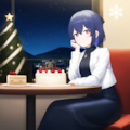 かおりちゃん　クリスマスケーキ独り占め 3枚目