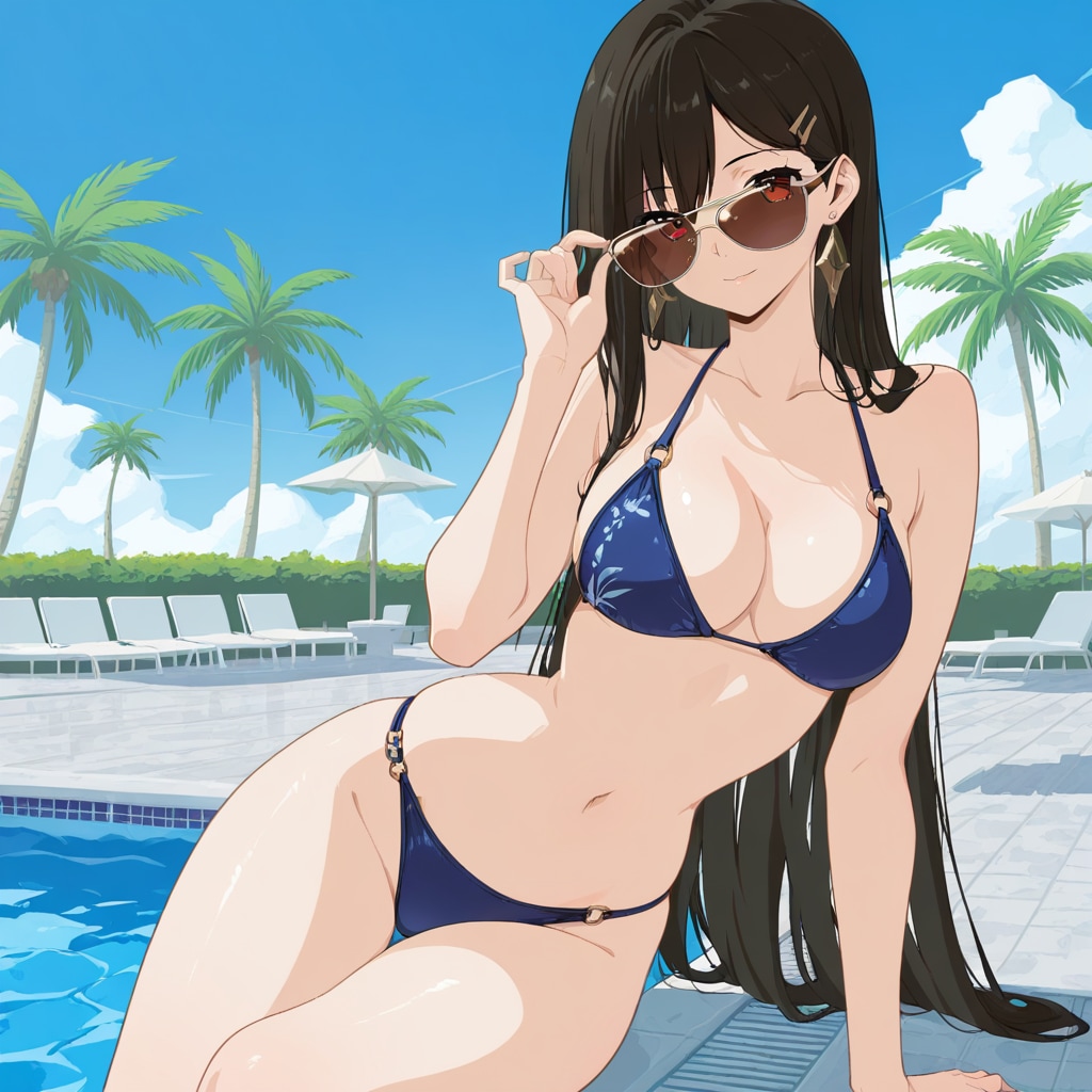 プールメガネ