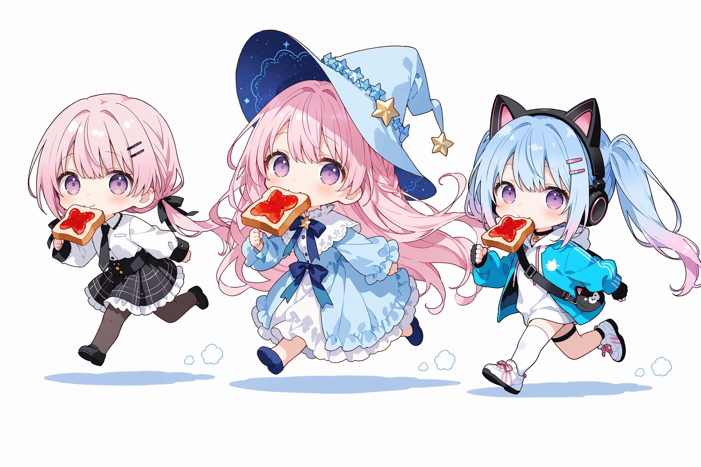 うちの子たちのトーストランニング