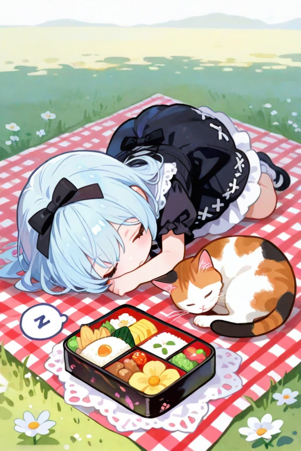 ピクニックでお昼寝💤