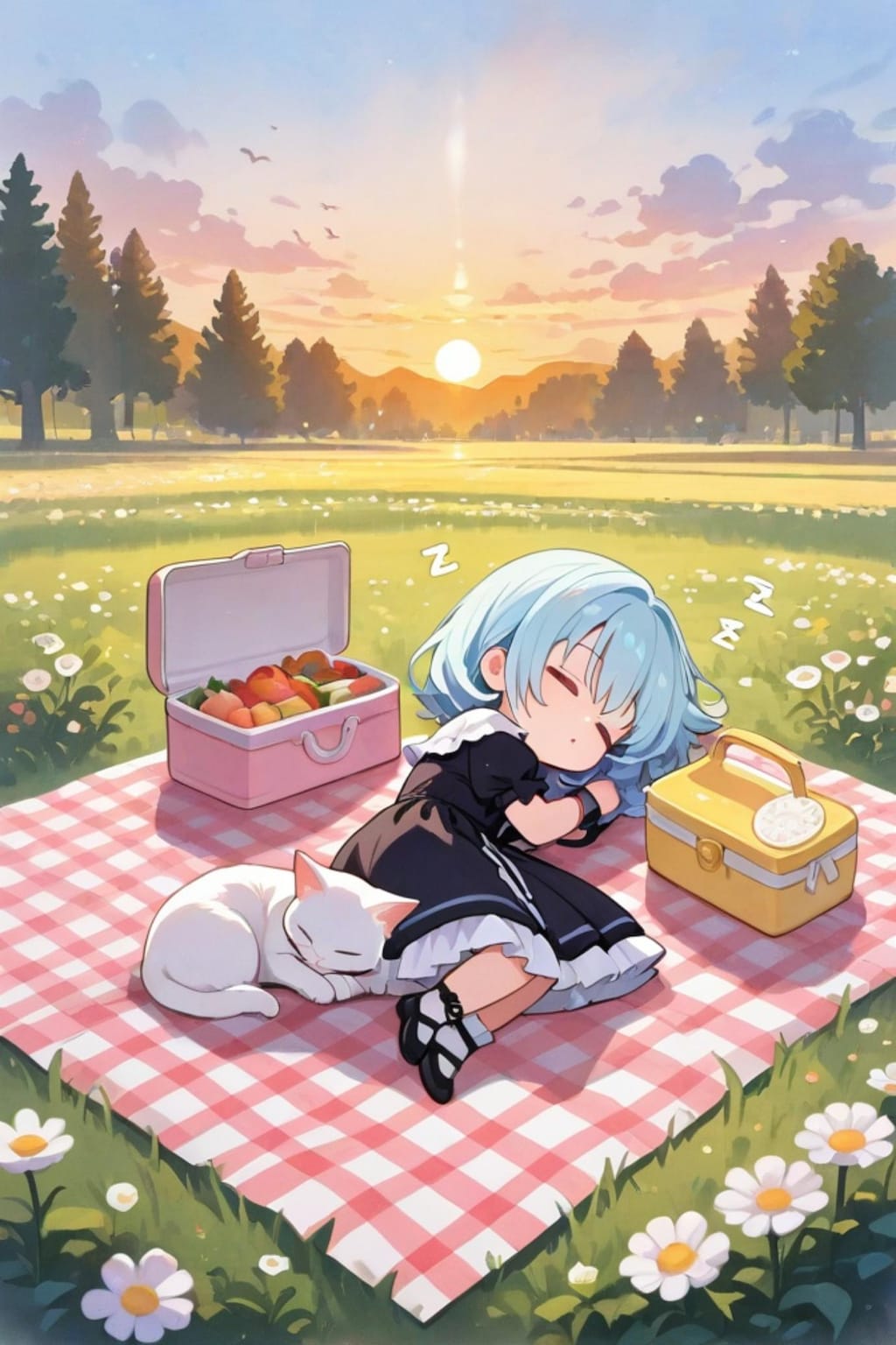 ピクニックでお昼寝💤
