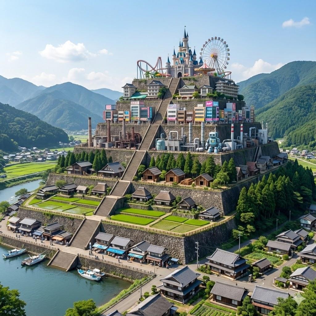 産業別に住み分ける雛壇