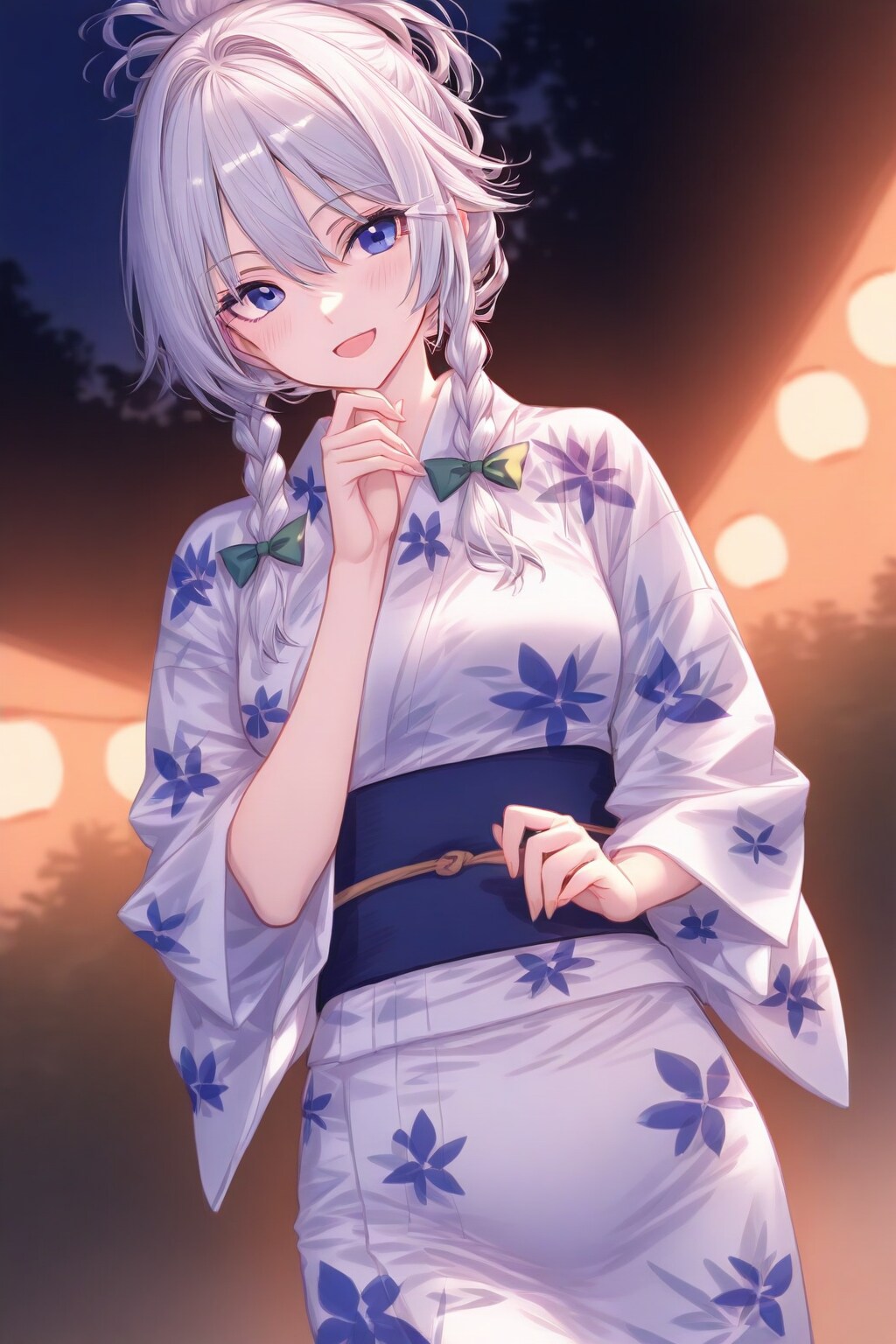 浴衣咲夜の縁日巡り | の人気AIイラスト・グラビア