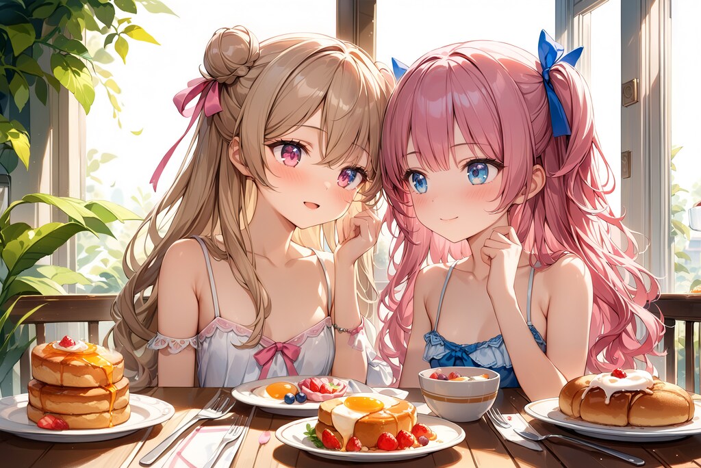 ゆっくり休日の朝を過ごすふたり