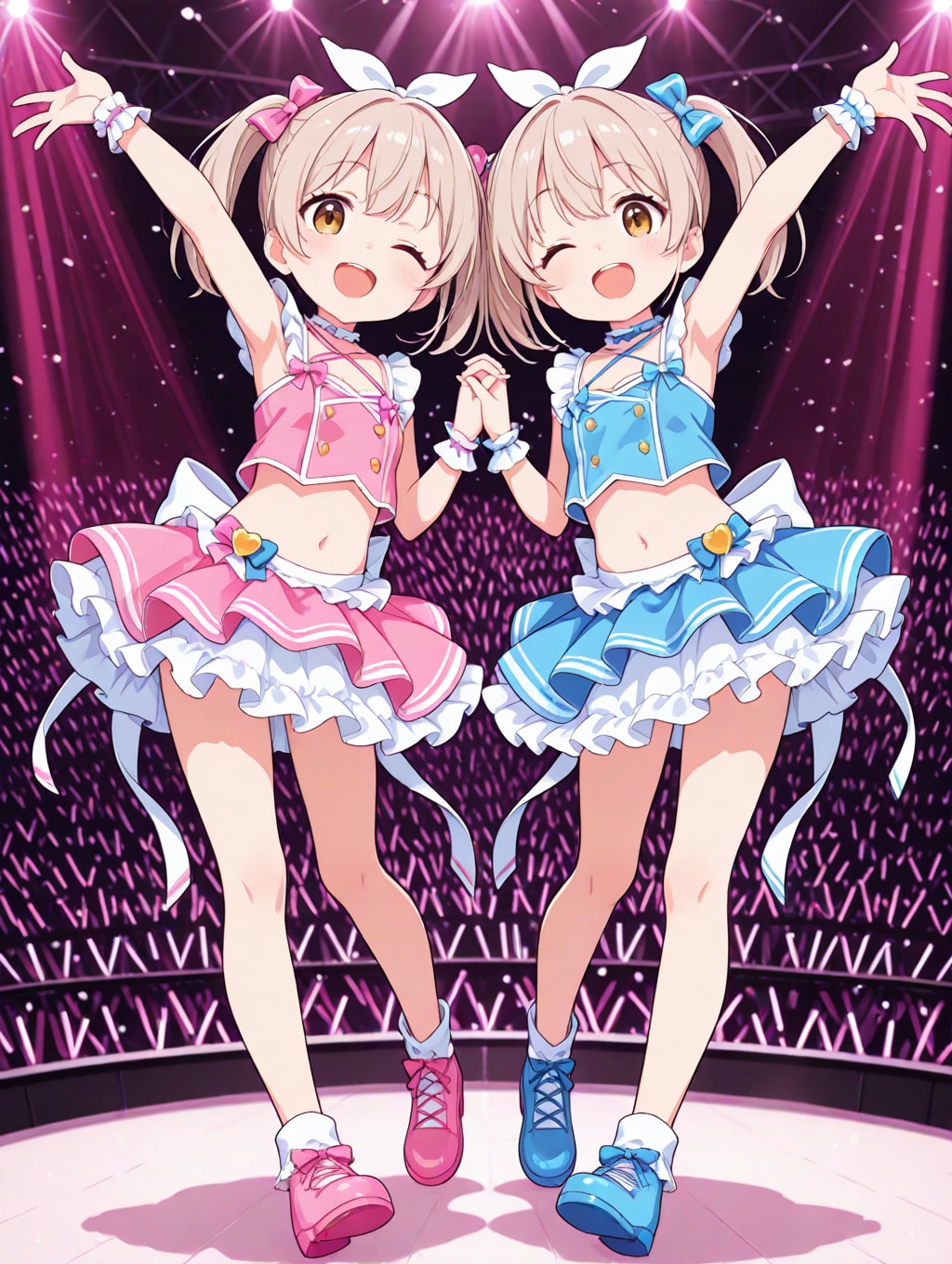 ふたごはアイドル | の人気AIイラスト・グラビア