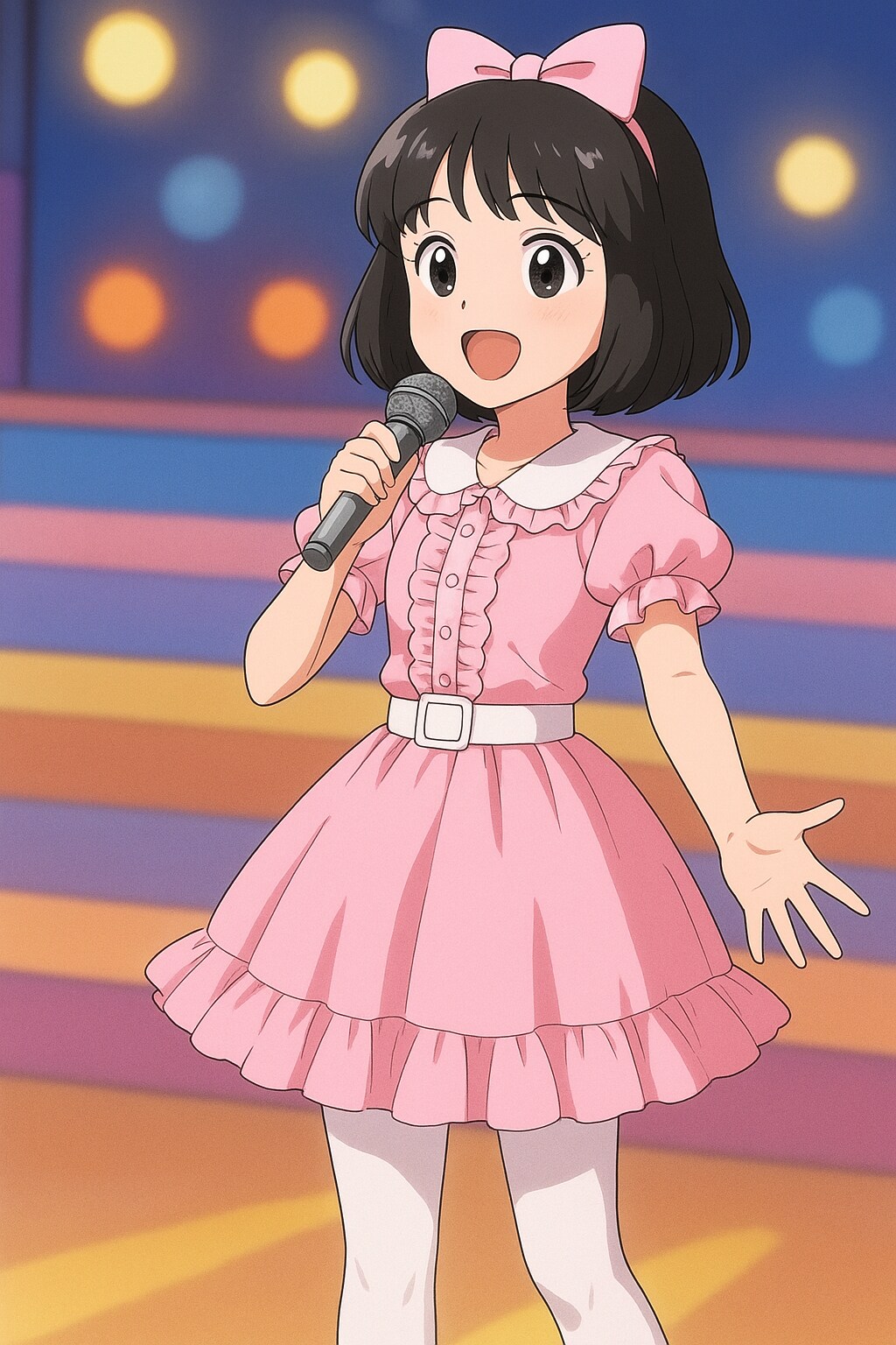 昭和アイドル衣装の女の子