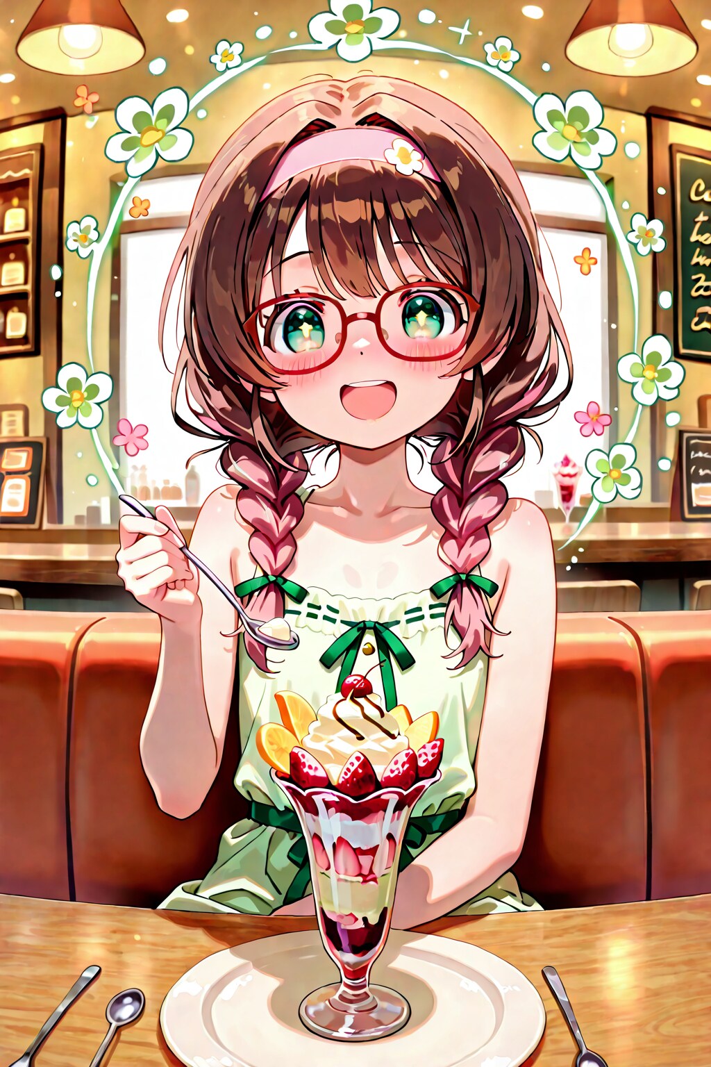 幸せのパフェ | の人気AIイラスト・グラビア
