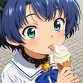 🍦アイスクリームを食べる猫耳柑菜さん(*´ω｀*) 2枚目